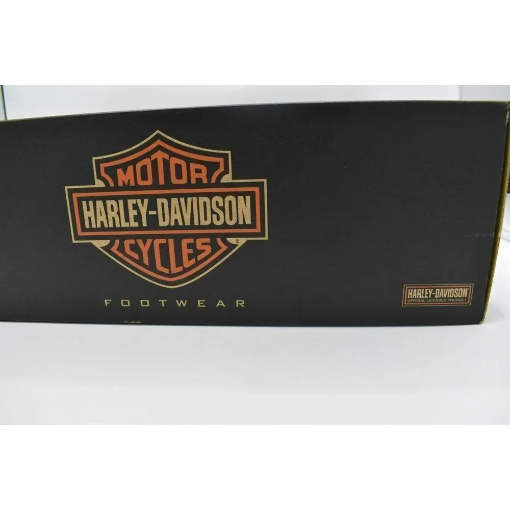 Harley Davidson Mens Size 11.5 Merton Black Leather Motorcycle Boots D93660‎